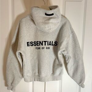 Fear of God Essentials Light Gray Hoodie XS